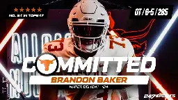 WATCH: 5-star OT Brandon Baker commits to Texas