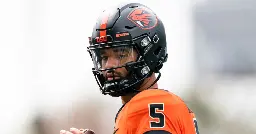 Oregon State quarterback DJ Uiagalelei selected by Los Angeles Dodgers in 2023 MLB Draft